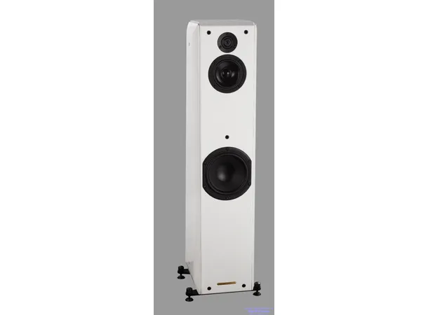 Sonus Faber Toy Tower, white piano gulvstående høyttaler, hvit, par 